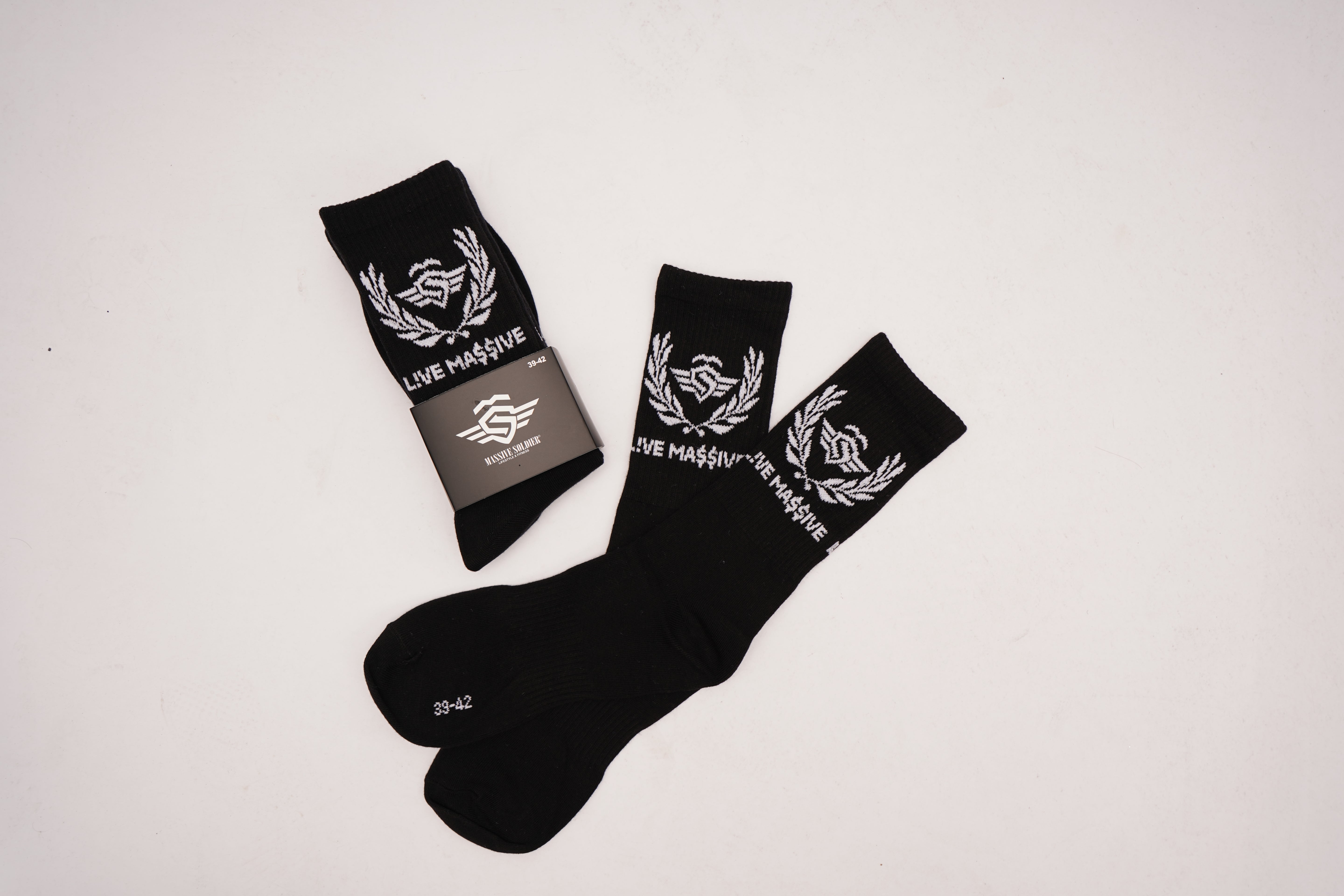 L!VE MA$$IVE SOCKEN BLACK 3er PACK