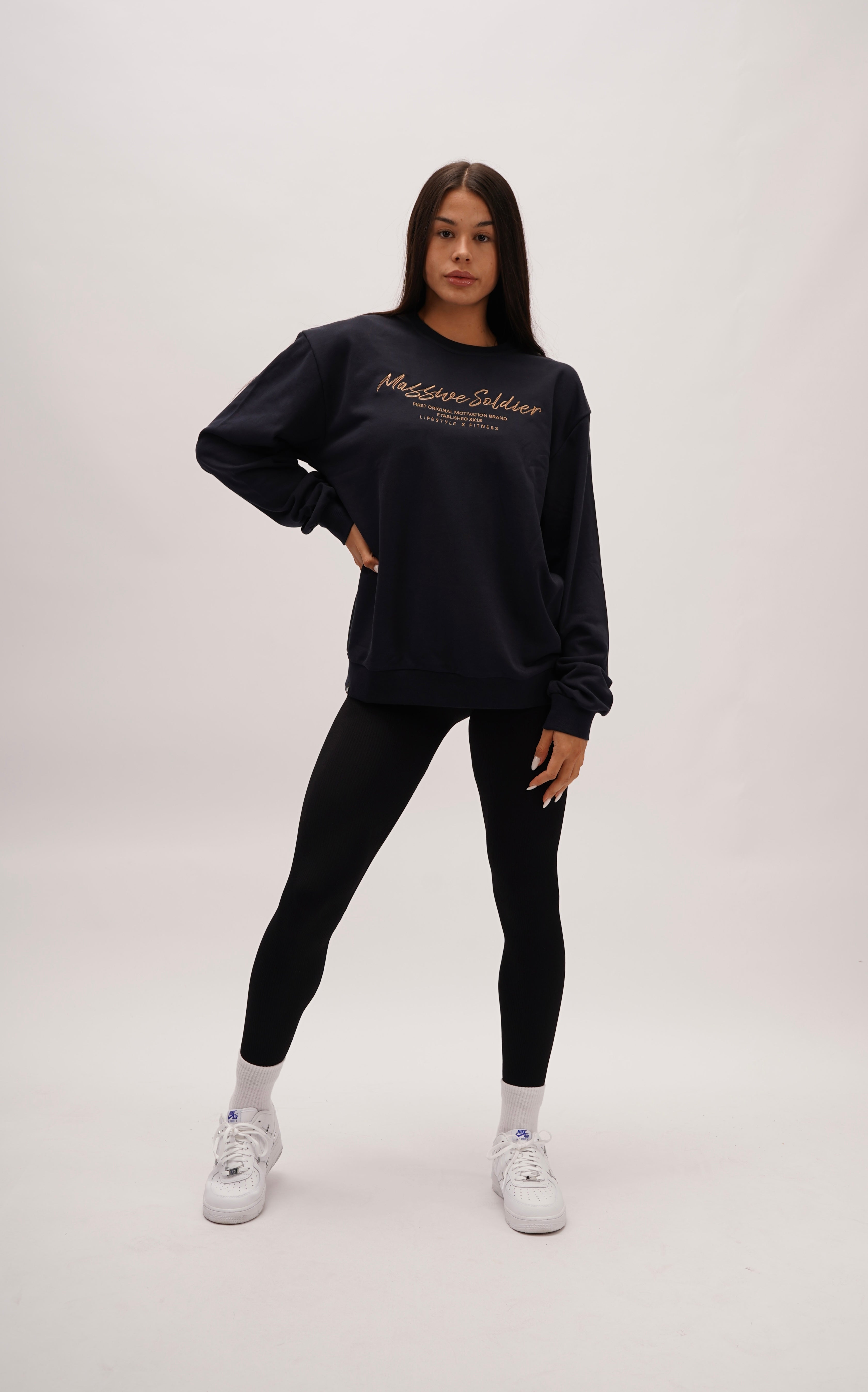 BASIC LIFESTYLE SWEATER NAVY