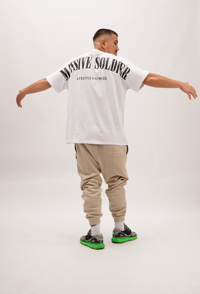 Massive Soldier Oversize White – Massive Soldier Oversize-Shirt