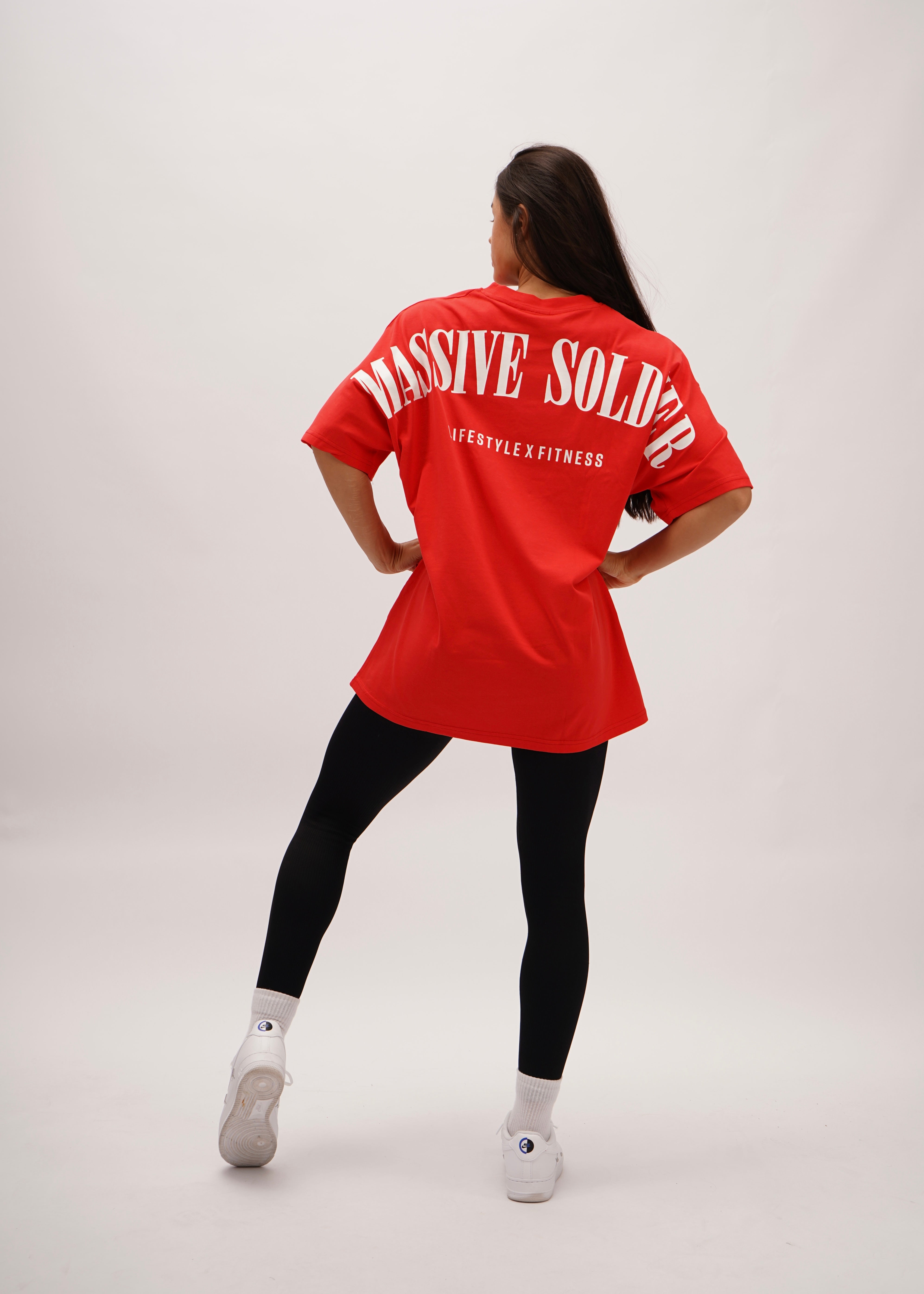 MASSIVE SOLDIER OVERSIZE SHIRT RED 