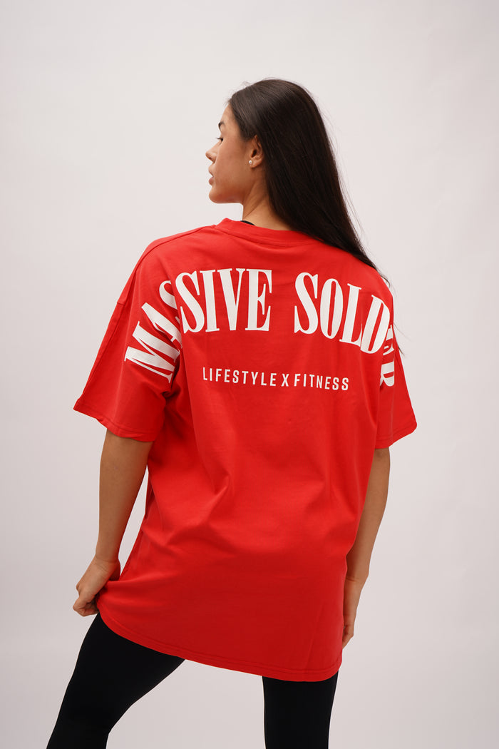 Massive Soldier Oversize Shirt Red – Massive Soldier Oversize-Shirt