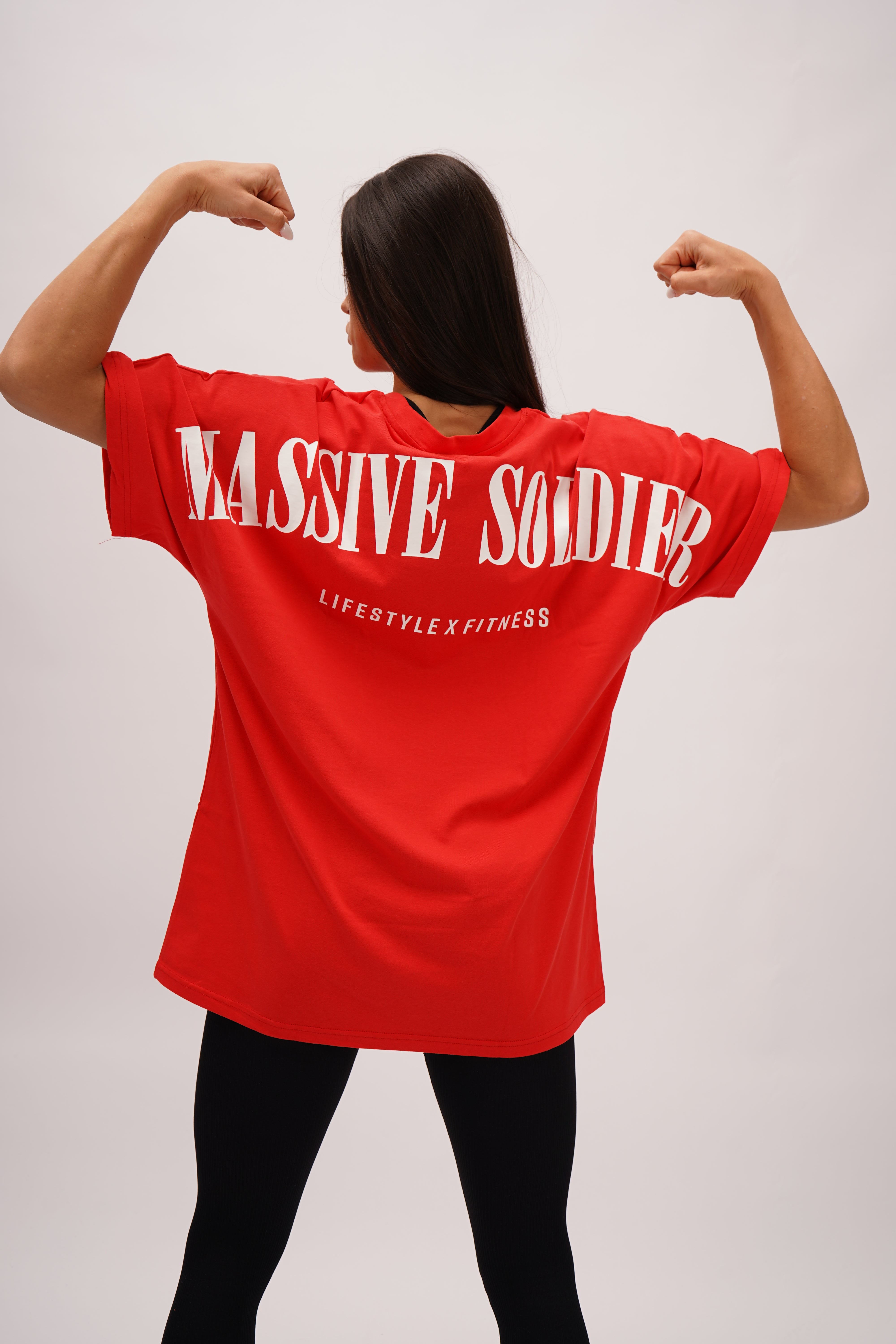 MASSIVE SOLDIER OVERSIZE SHIRT RED 