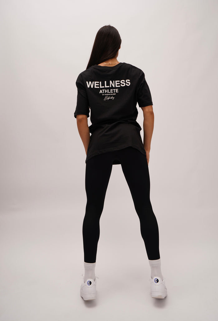 Wellness Athlete Shirt Black 2.0 – Massive Soldier Oversize-Shirt