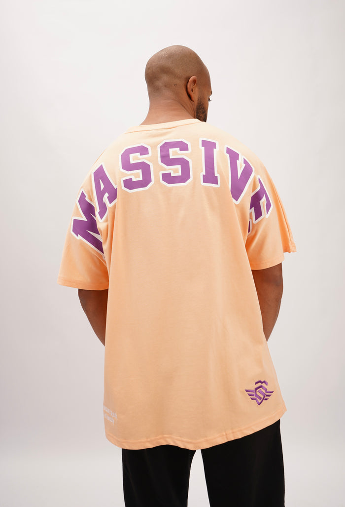 College Oversize Shirt Apricot – Massive Soldier Oversize-Shirt