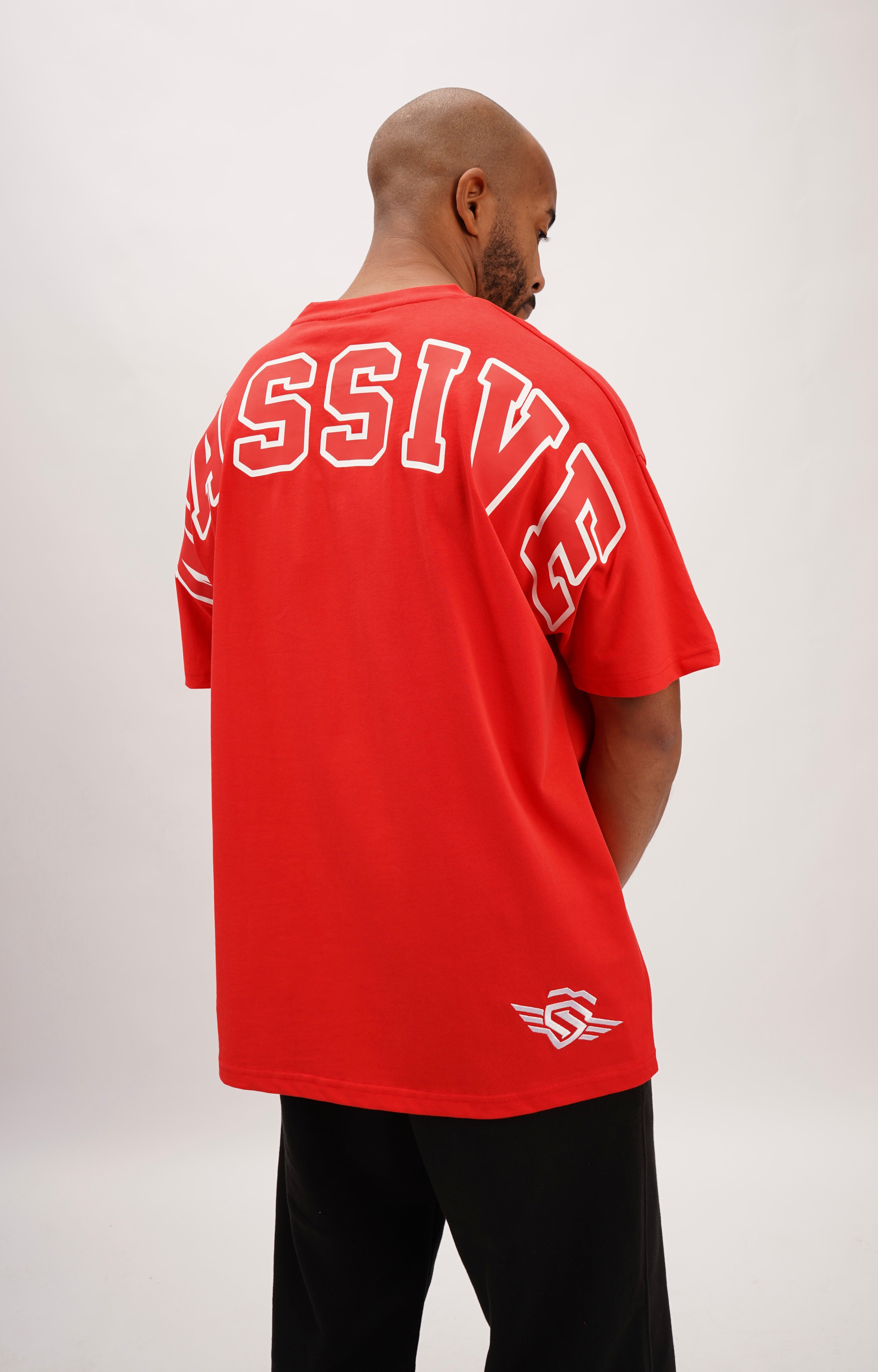 COLLEGE OVERSIZE SHIRT RED