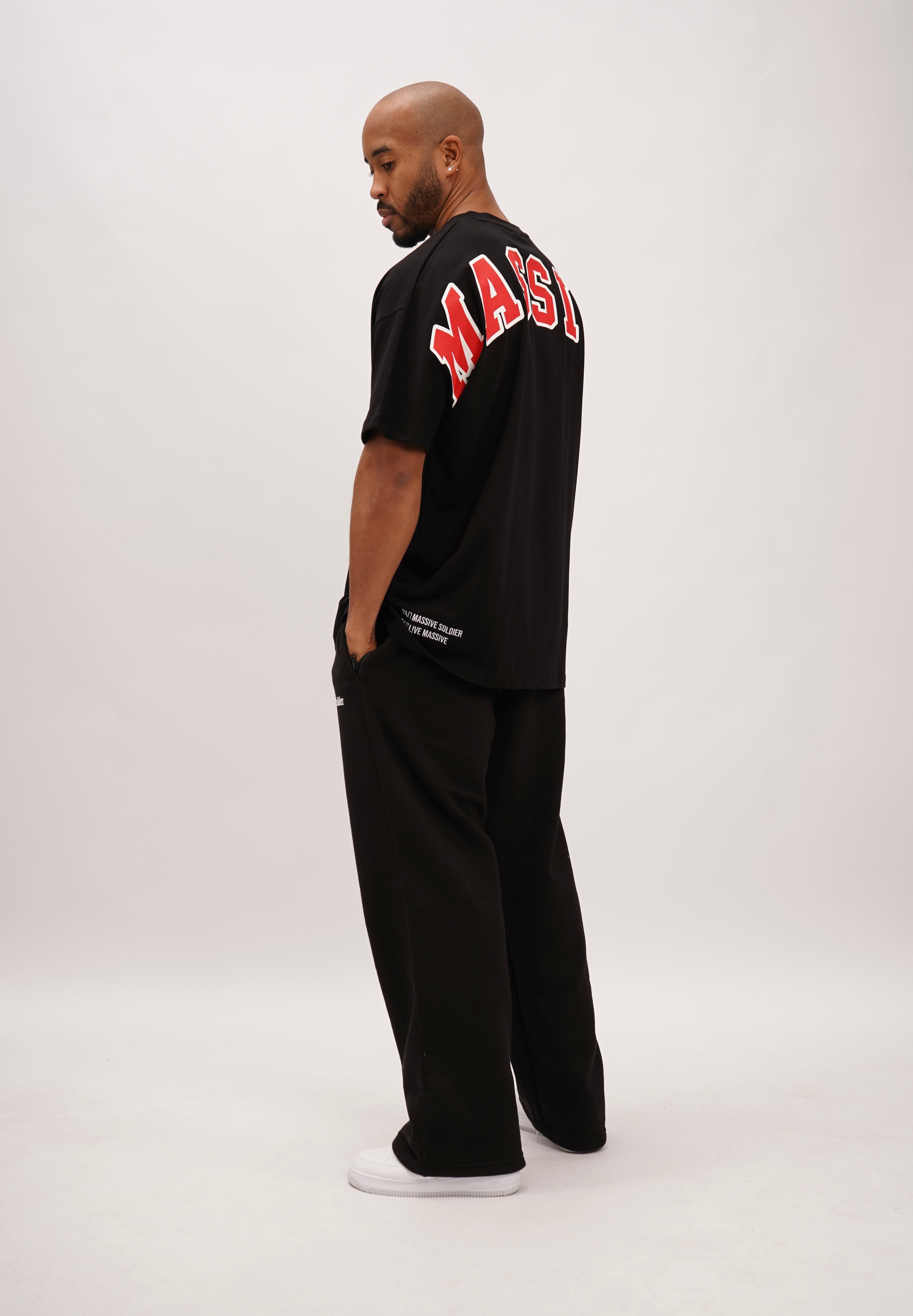 COLLEGE OVERSIZE SHIRT BLACK