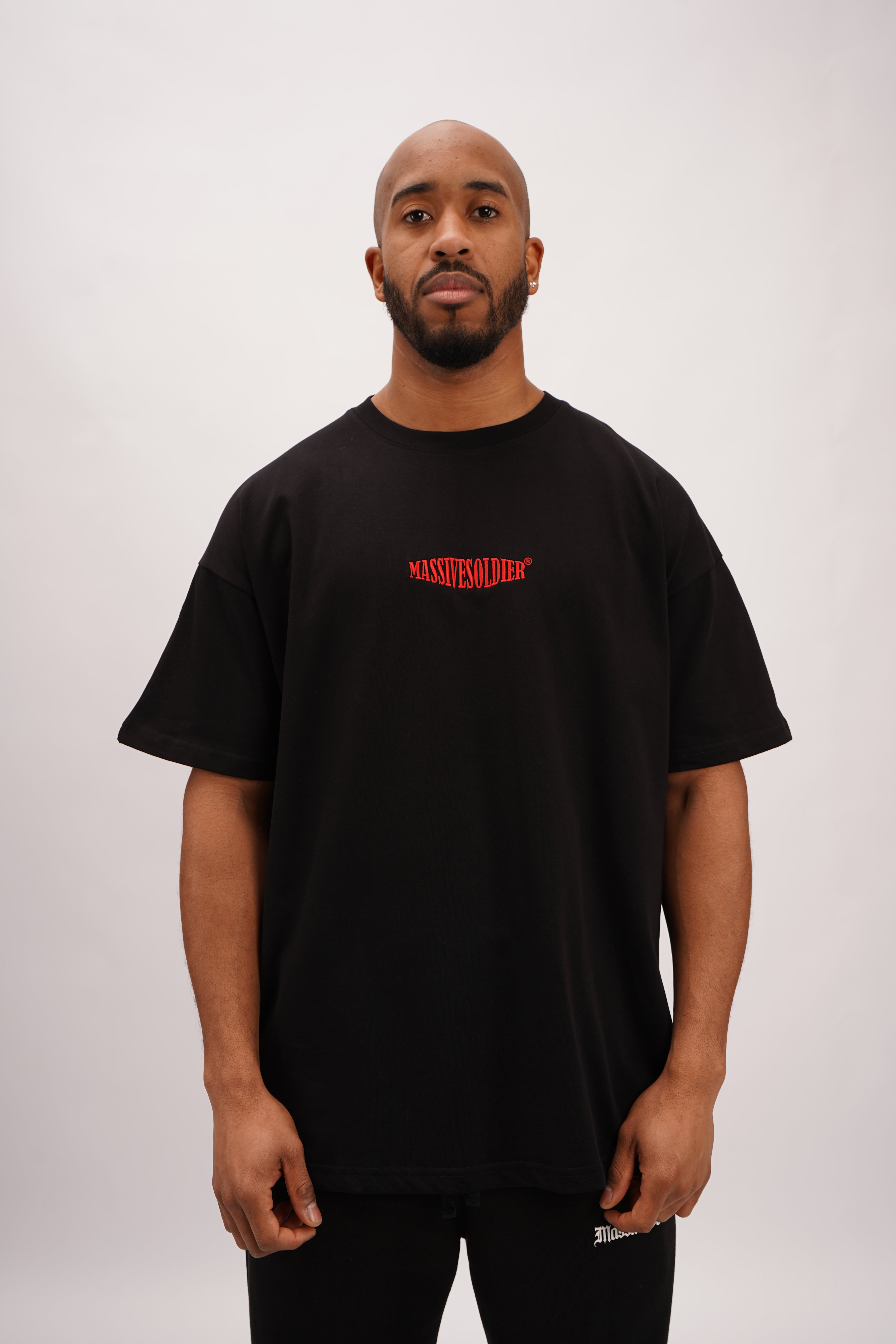 COLLEGE OVERSIZE SHIRT BLACK