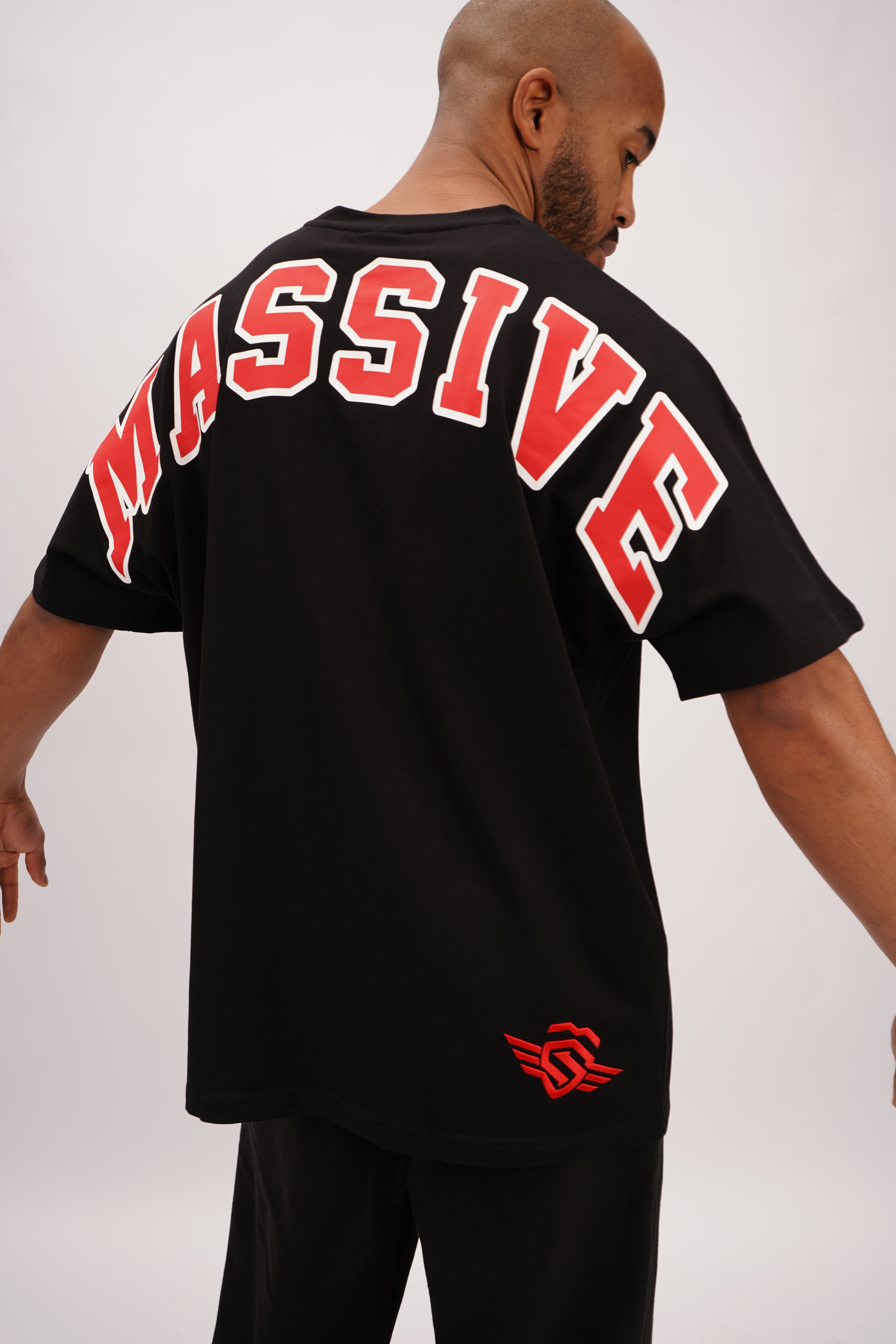 COLLEGE OVERSIZE SHIRT BLACK