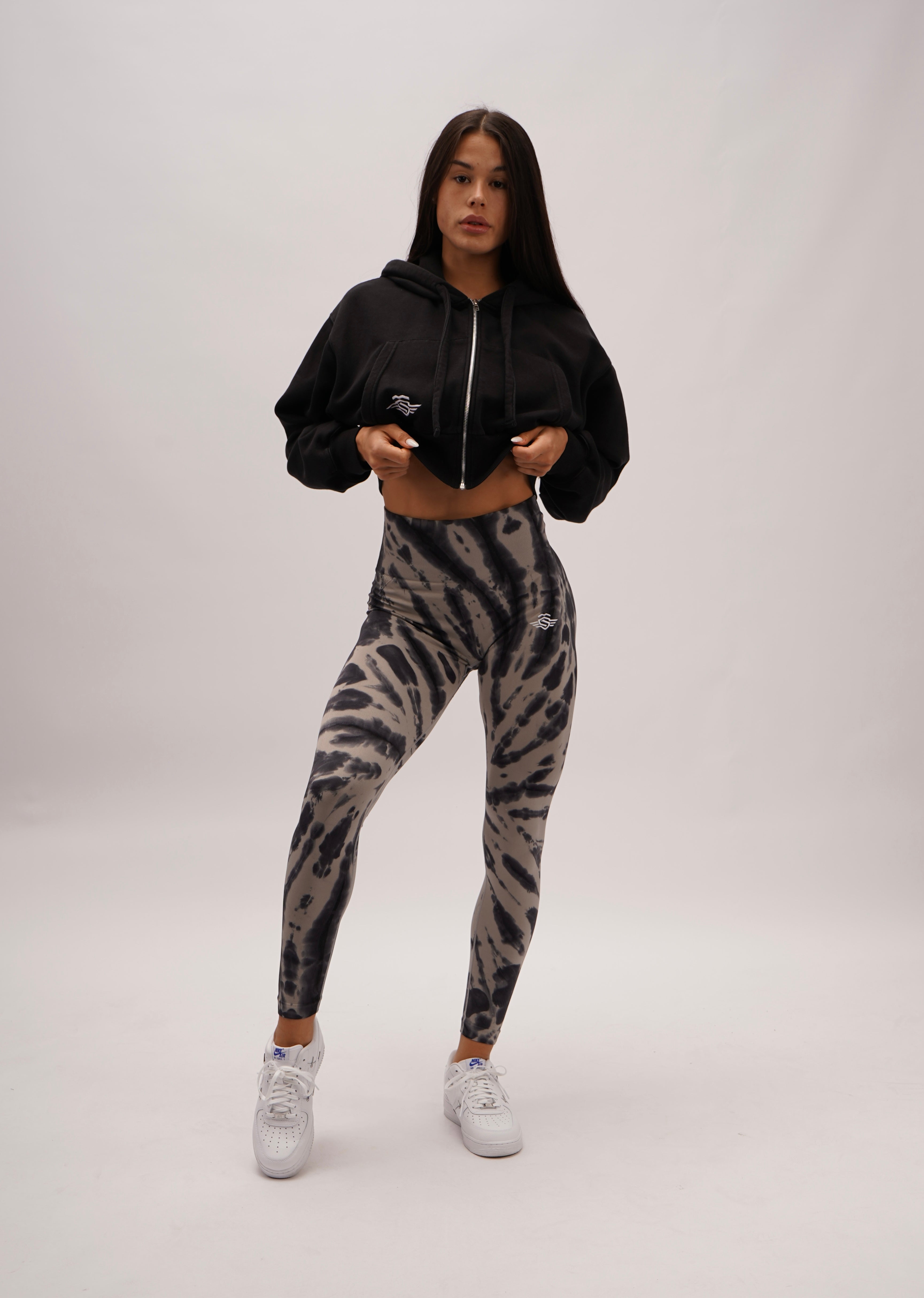 Crazy Leggins Black Grey