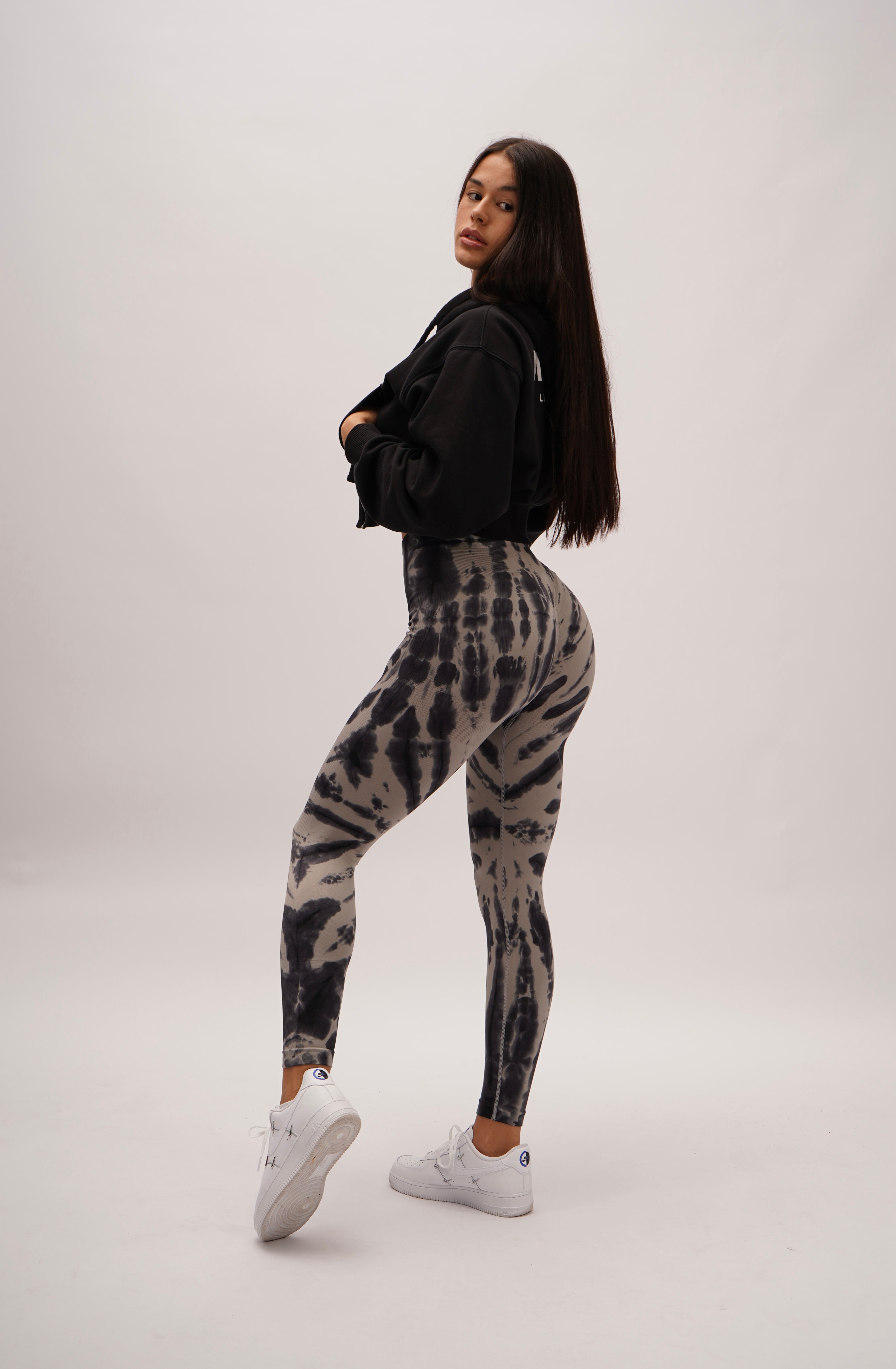 Crazy Leggins Black Grey