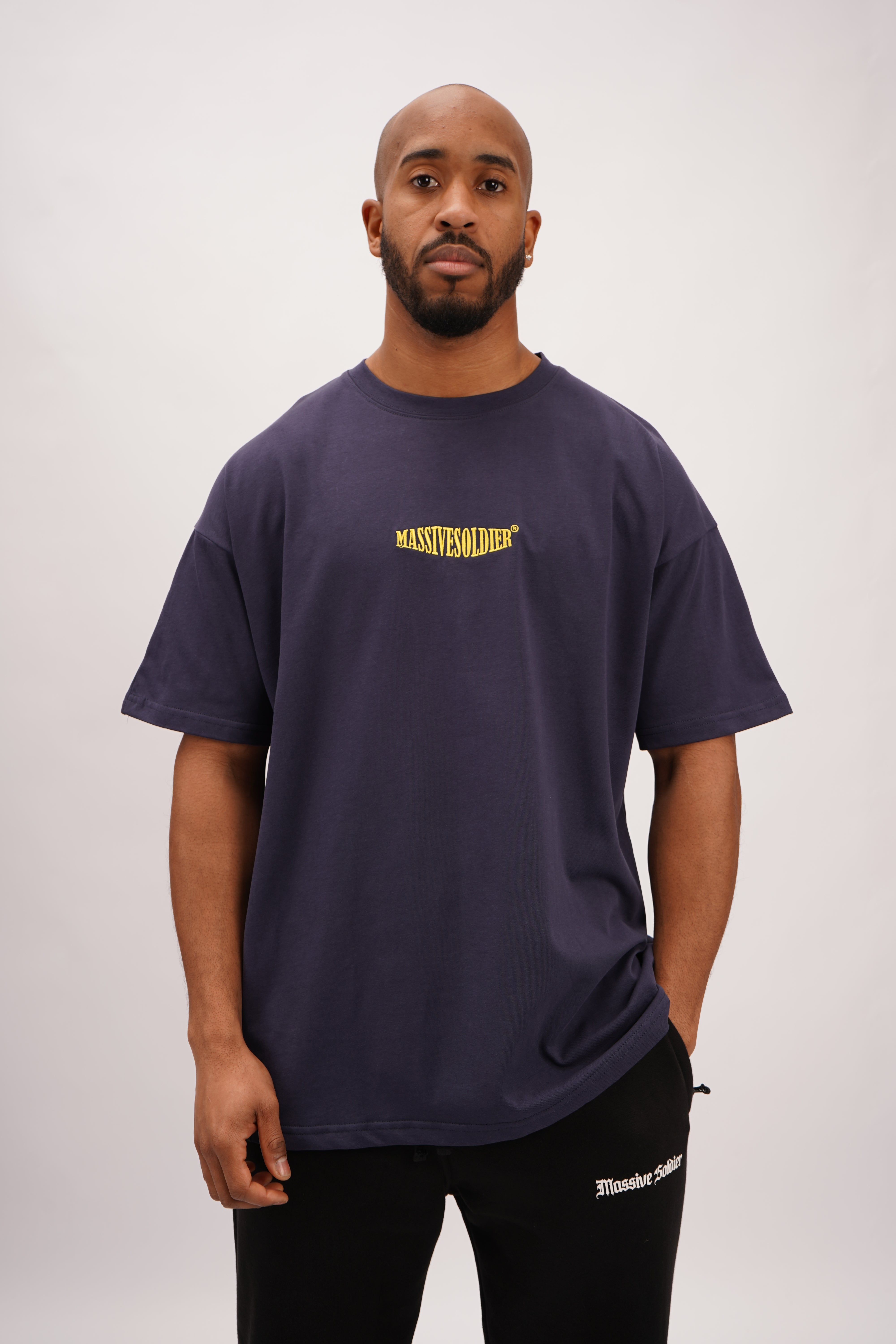 COLLEGE OVERSIZE SHIRT NAVY