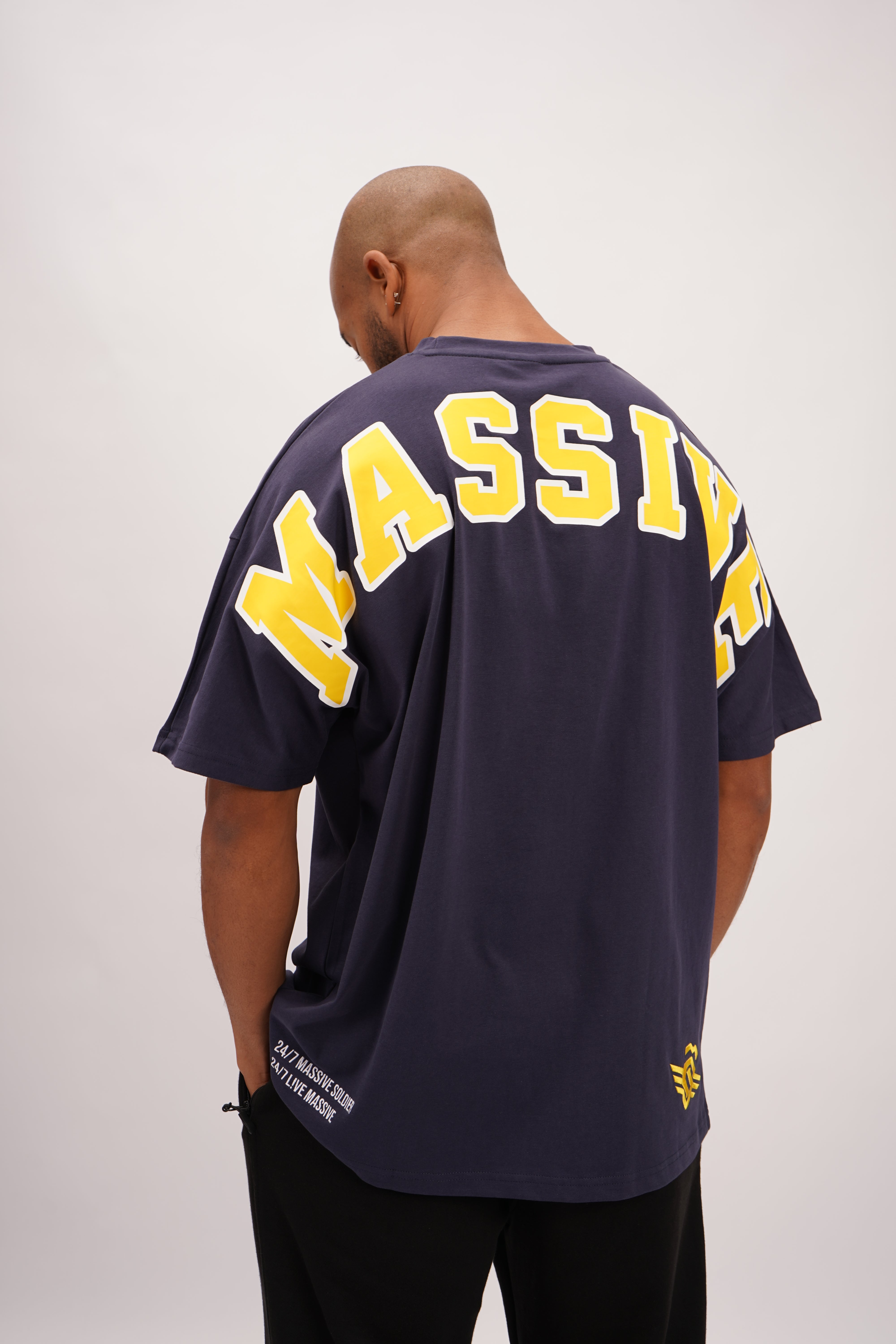 COLLEGE OVERSIZE SHIRT NAVY