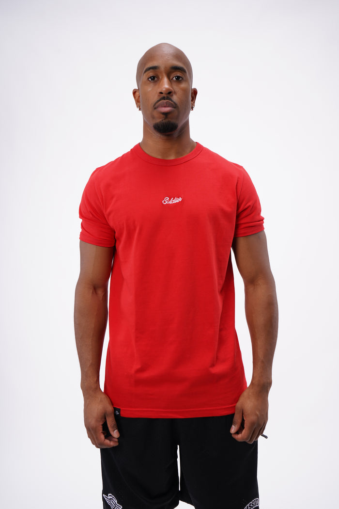 Soldier Basic Slim Shirt red