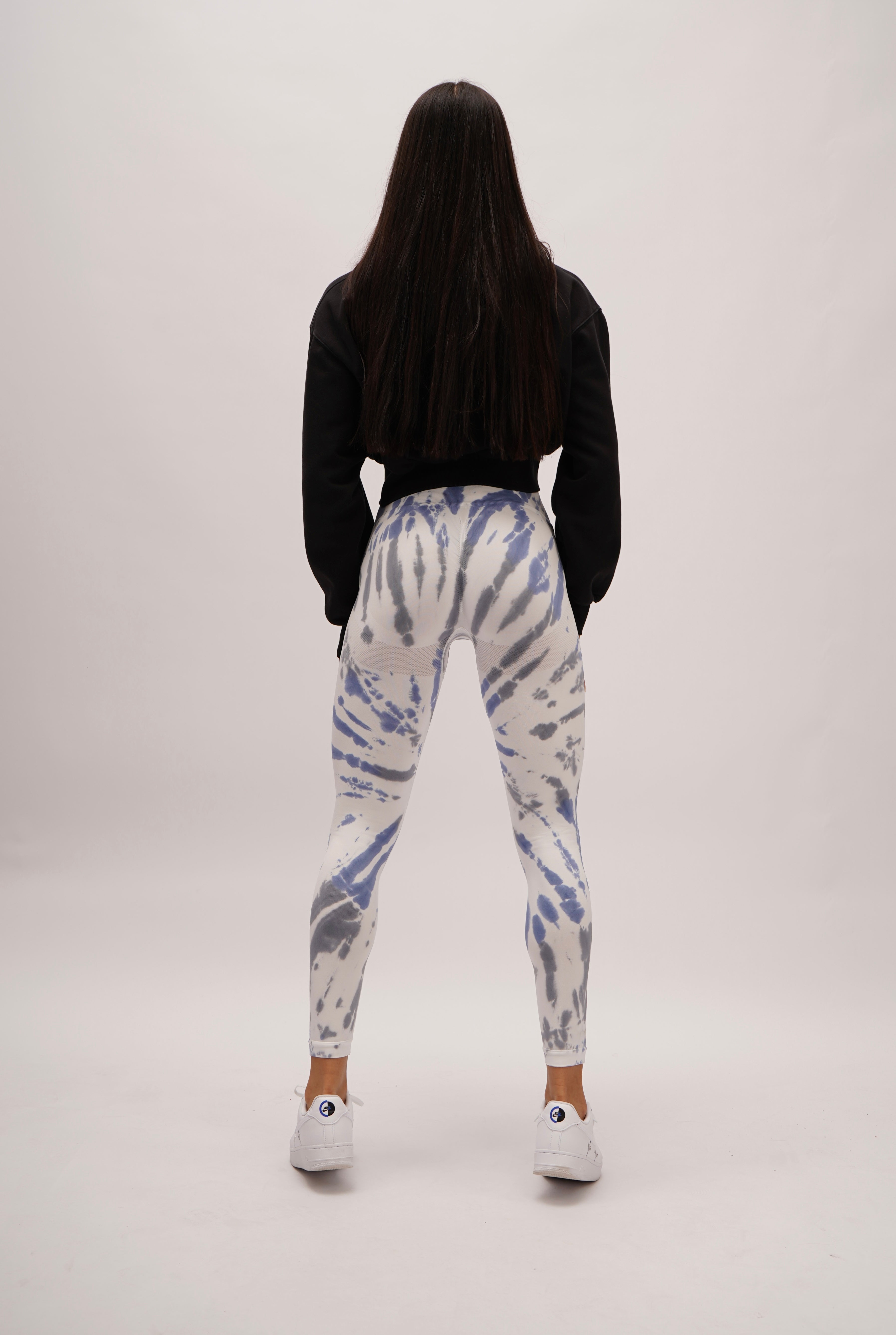 Crazy Leggins white blue