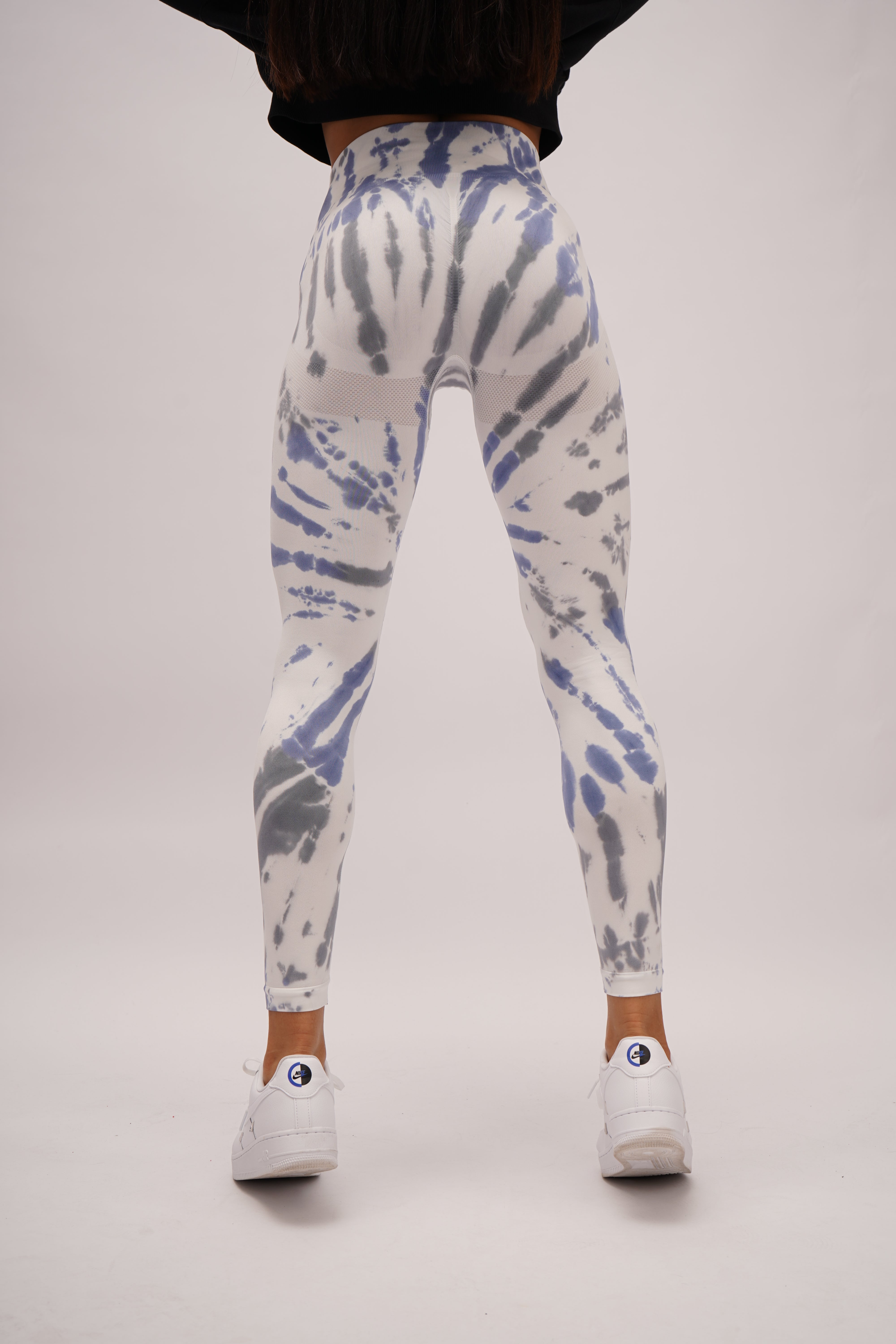 Crazy Leggins white blue