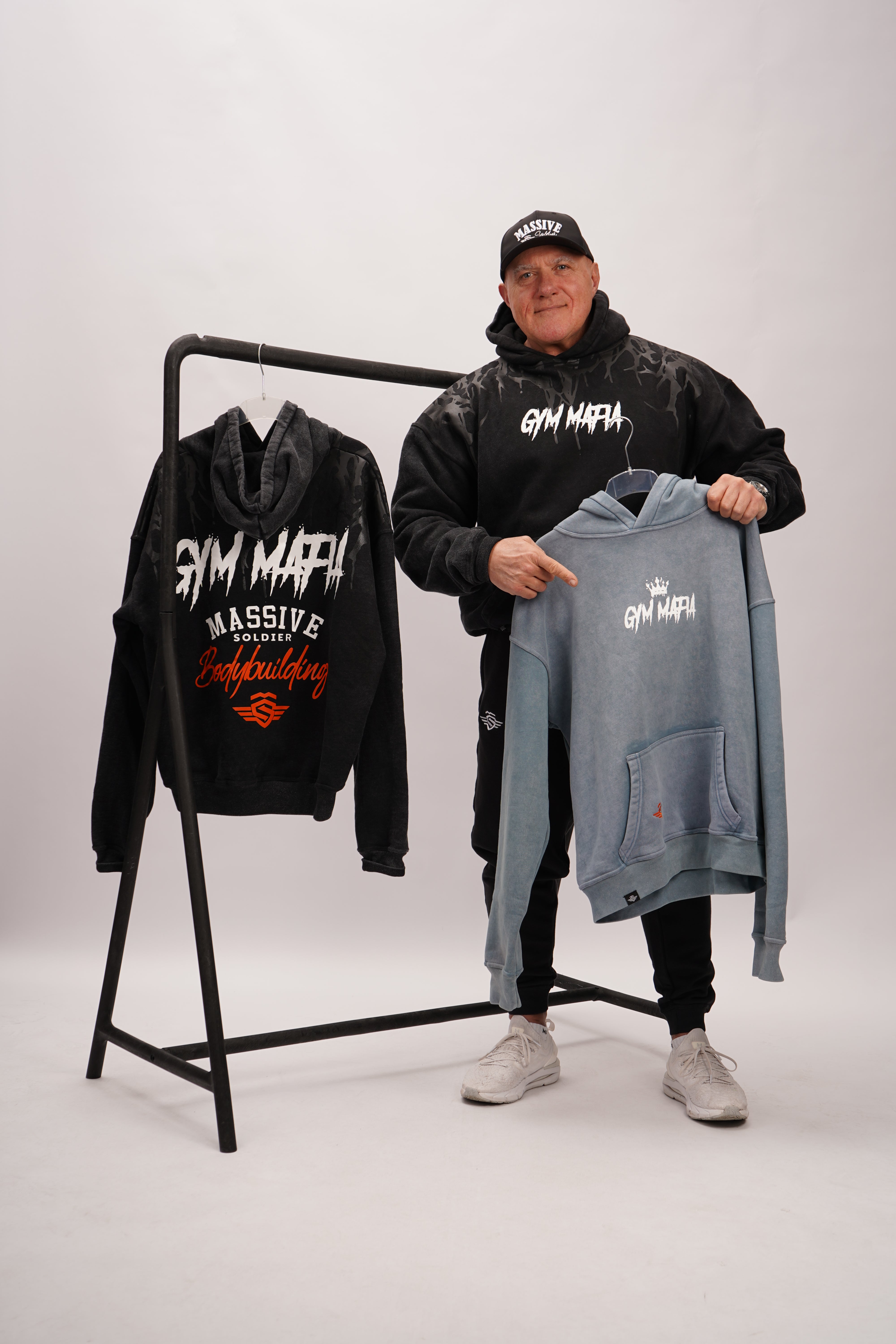 Massive Soldier Gym Mafia Acid Blue Lifestyle Hoodie