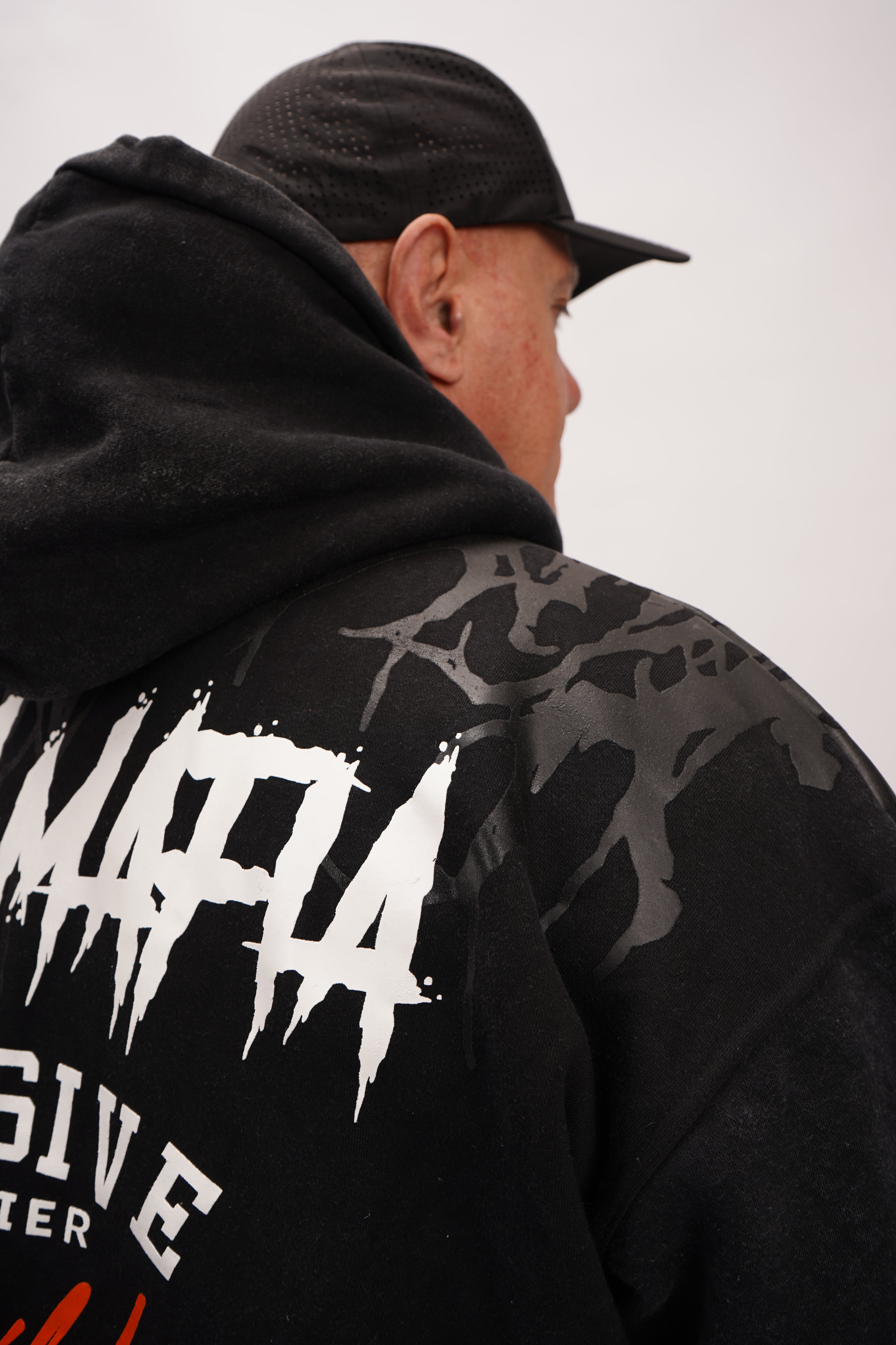 Massive Soldier Gym Mafia Acid Bodybuilding Black Hoodie