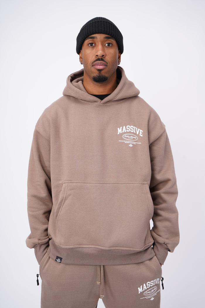 MASSIVE SOLDIER MENTALITY HOODIE BROWN
