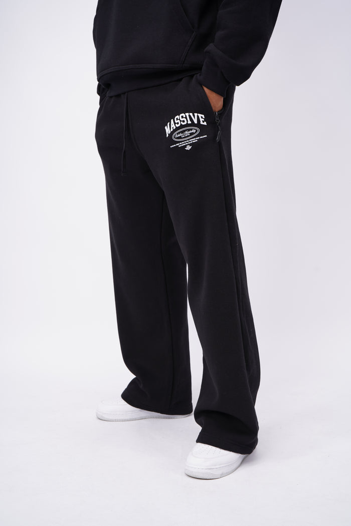 MASSIVE SOLDIER MENTALITY JOGGER BLACK WHITE