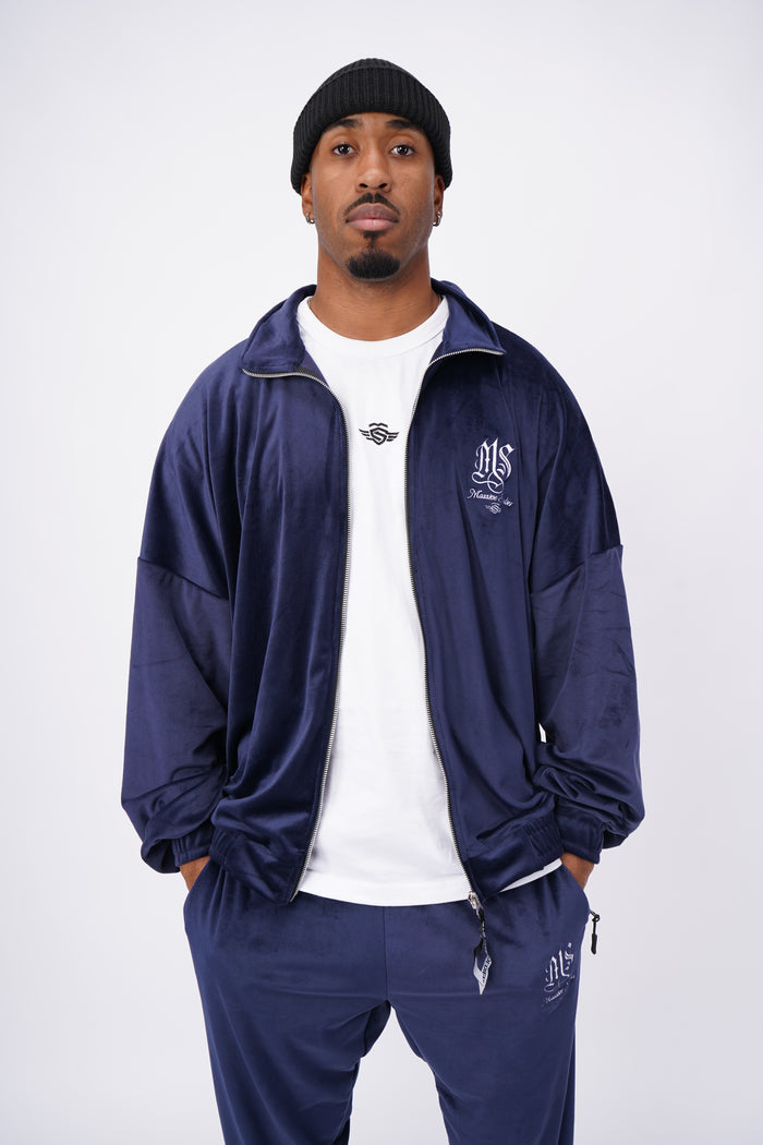 MASSIVE SOLDIER ZIPPER VELOUR NAVY