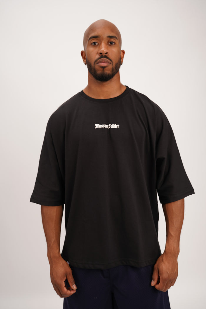 Still Massive Big Oversize Tee Black – Massive Soldier Oversize-Shirt