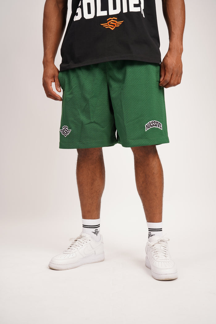 Massive Mesh Shorts green – Massive Soldier Sportbekleidung