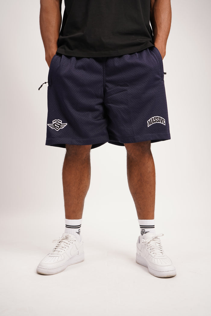 Massive Mesh Shorts navy – Massive Soldier Sportbekleidung