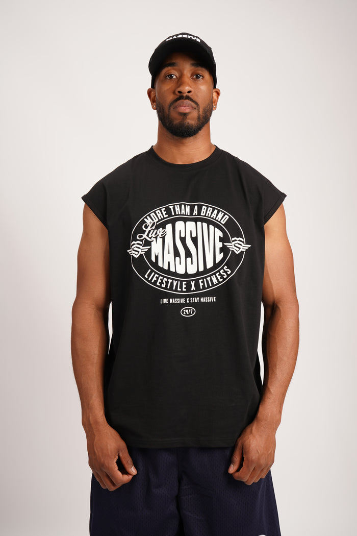 more than a Brand Tank Black – Massive Soldier Sportbekleidung