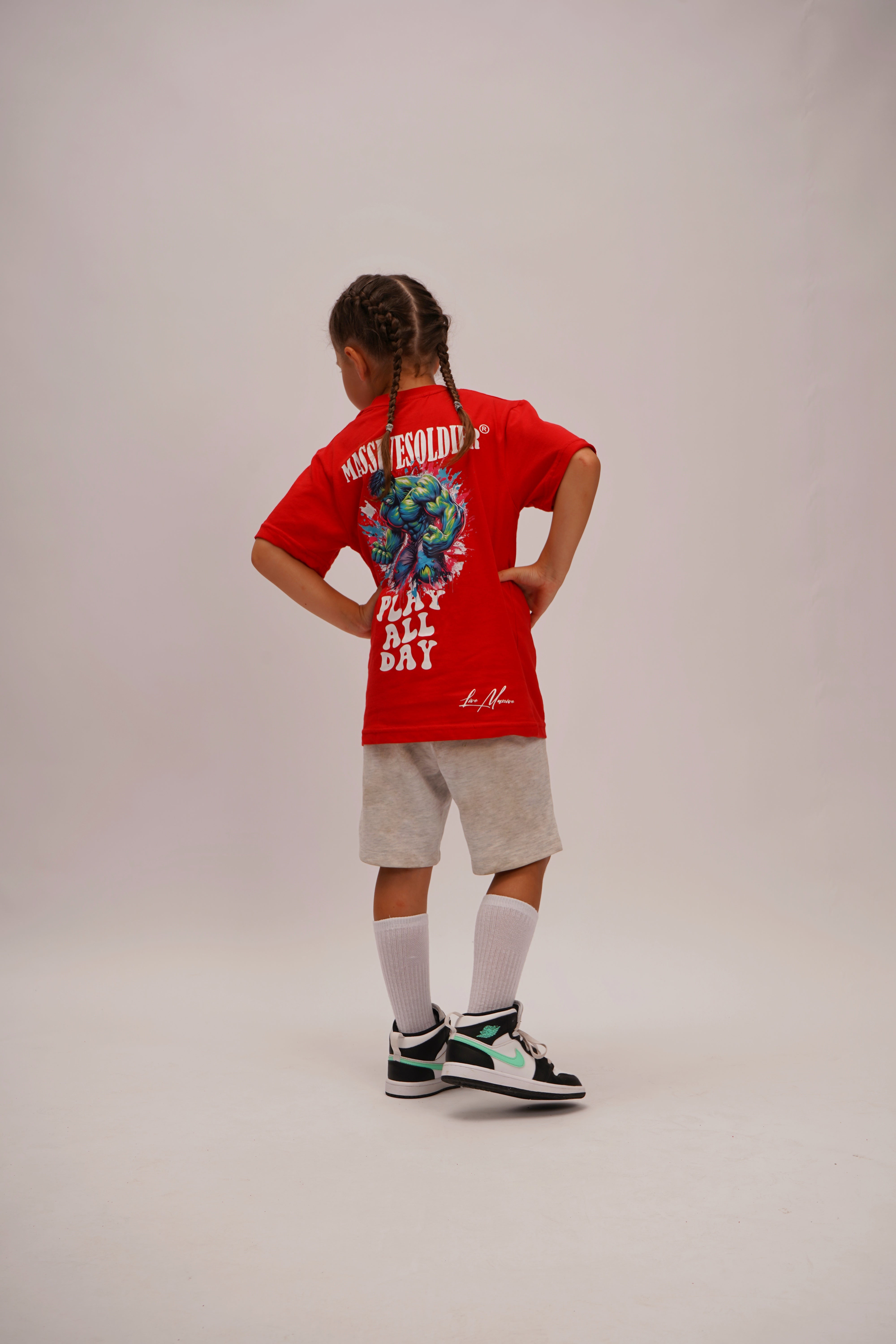 Kids Shirt Play all Day Red