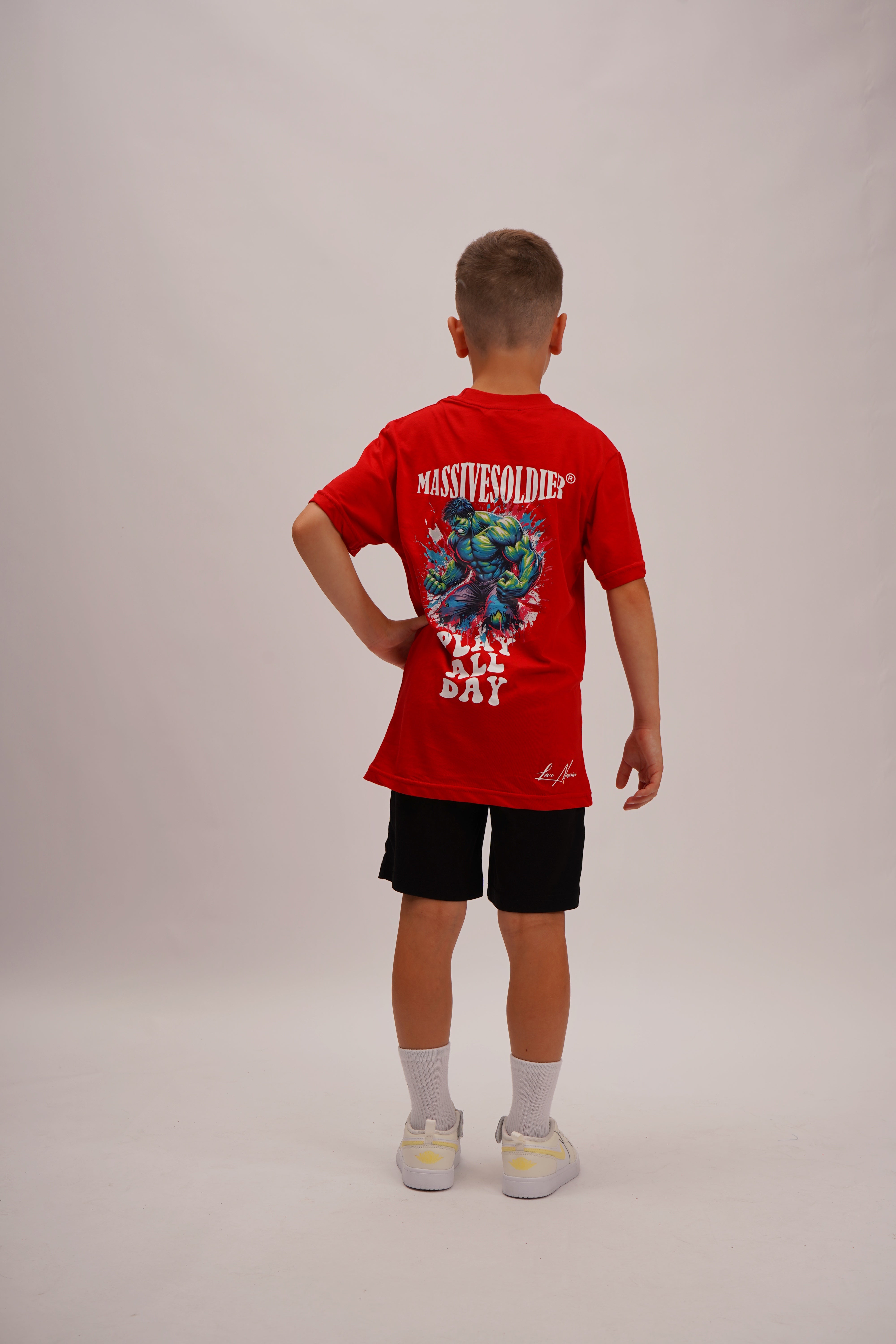 Kids Shirt Play all Day Red