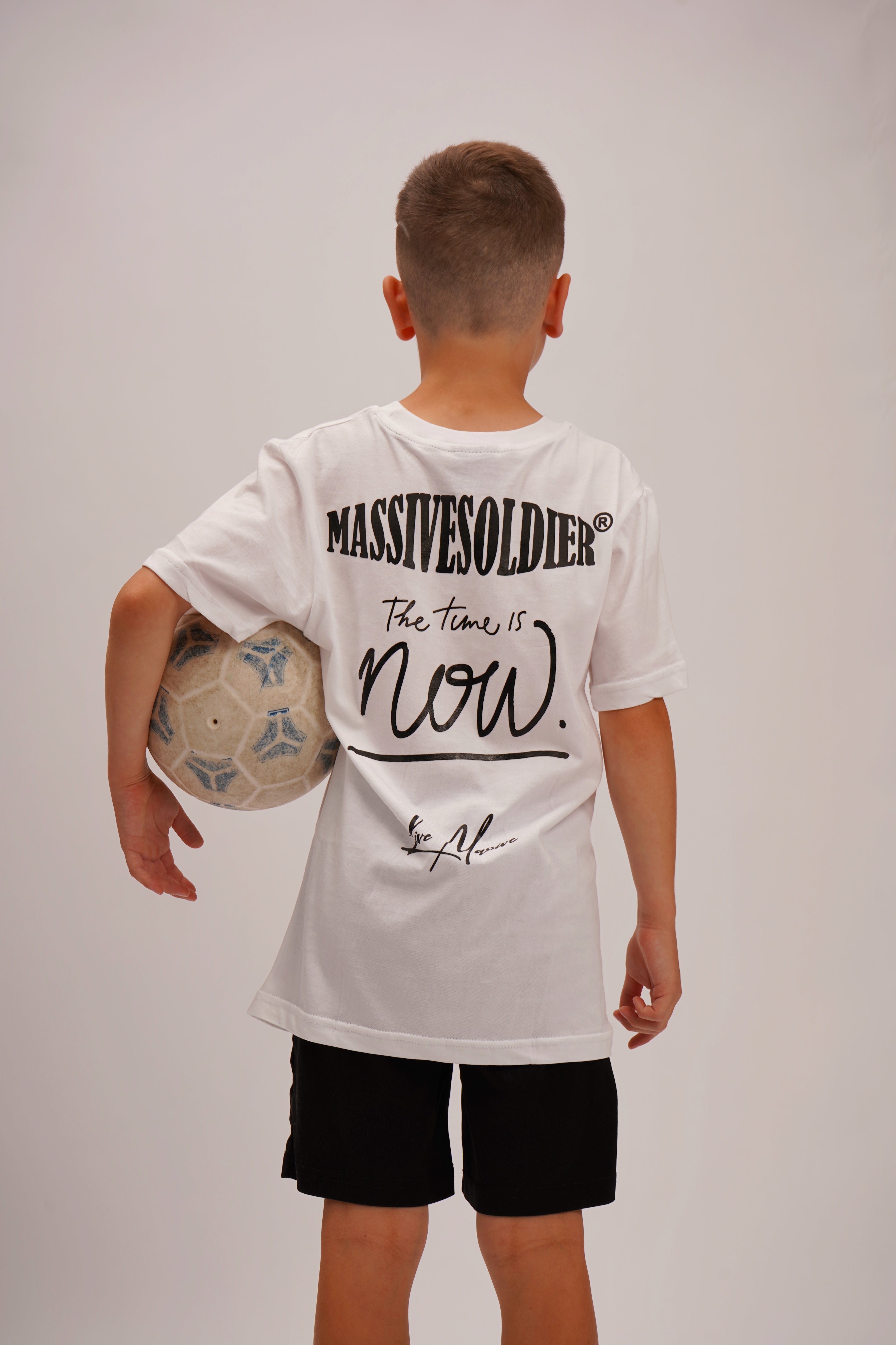 Kids Shirt the Time is now White