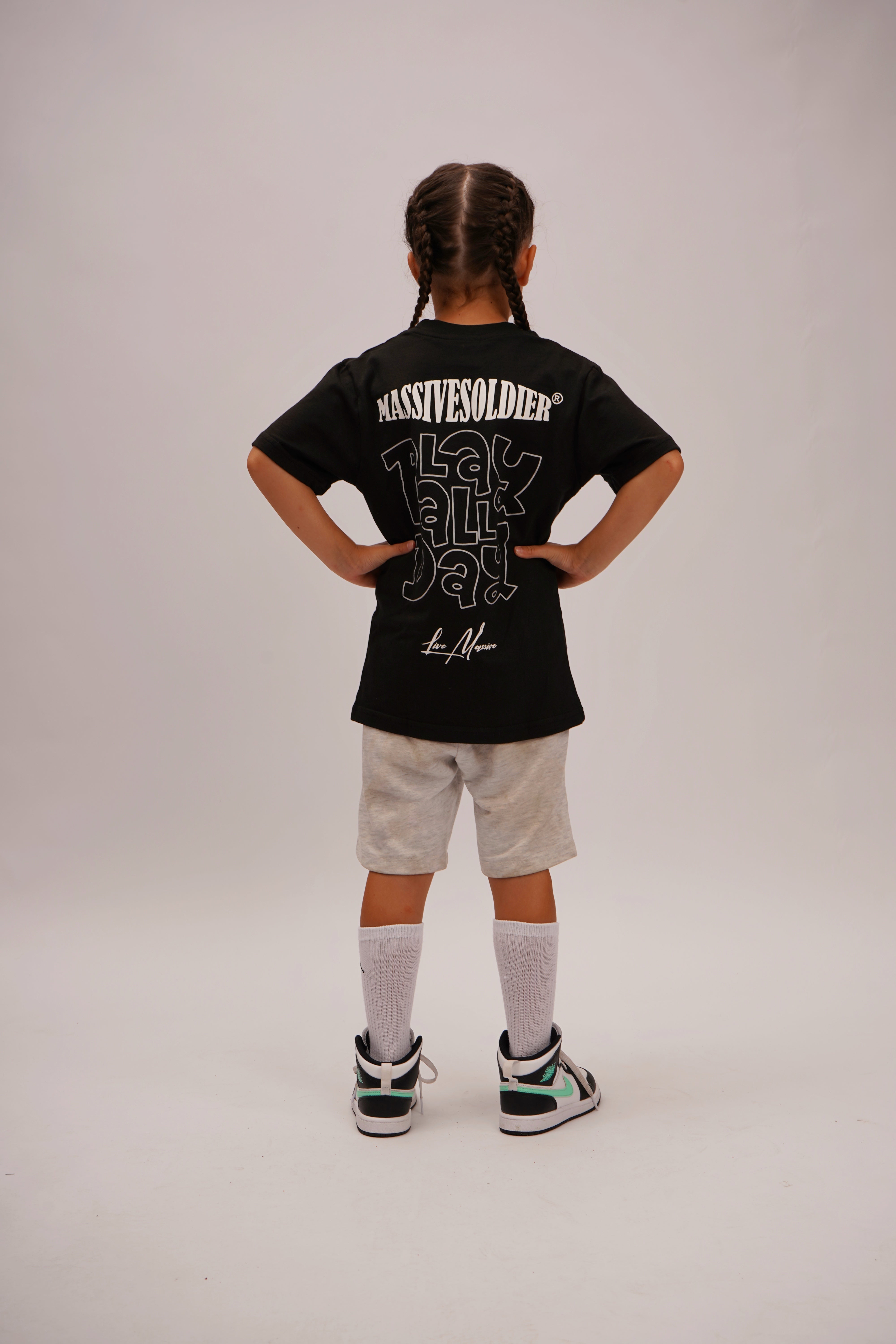 Kids Shirt Play all Day Black