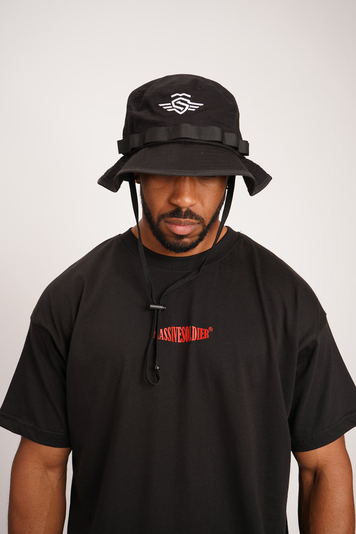 Massive Sommer Hut Black – Massive Soldier Sportbekleidung