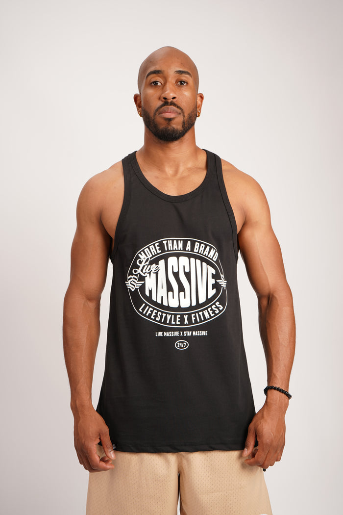 More than a Brand Gym Stringer Black – Massive Soldier Sportbekleidung