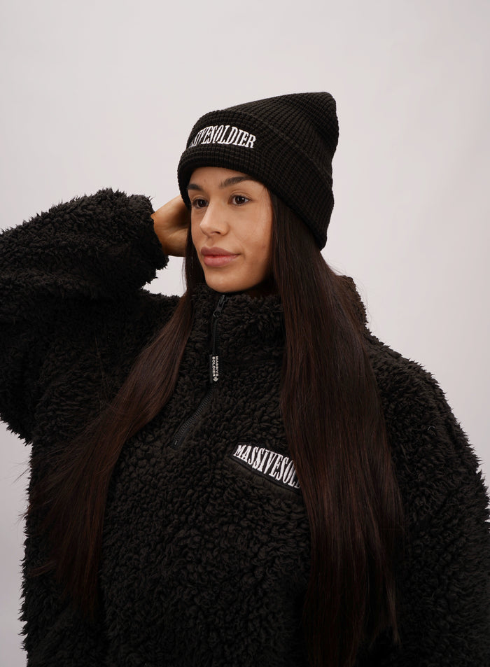 Wintermütze Black – Massive Soldier Sportbekleidung