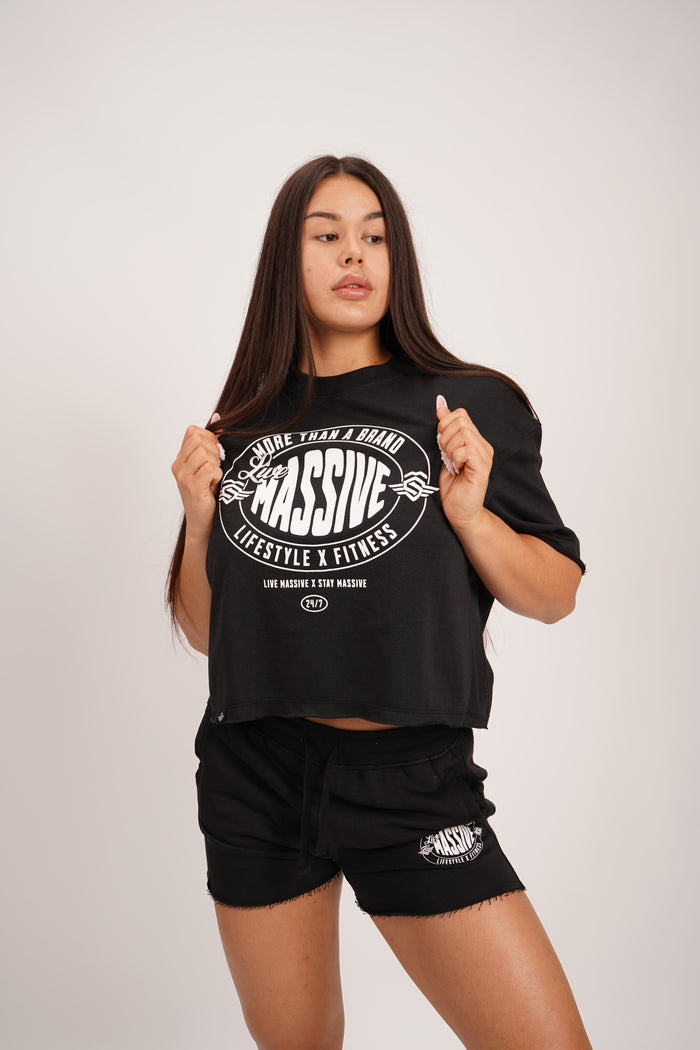 More than a Brand Oversize Crop Shirt – Massive Soldier Oversize-Shirt