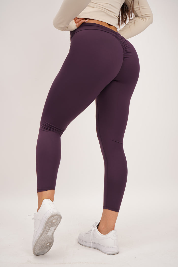 MSLDR Scrunch Leggings Dark Purple – Massive Soldier Leggings