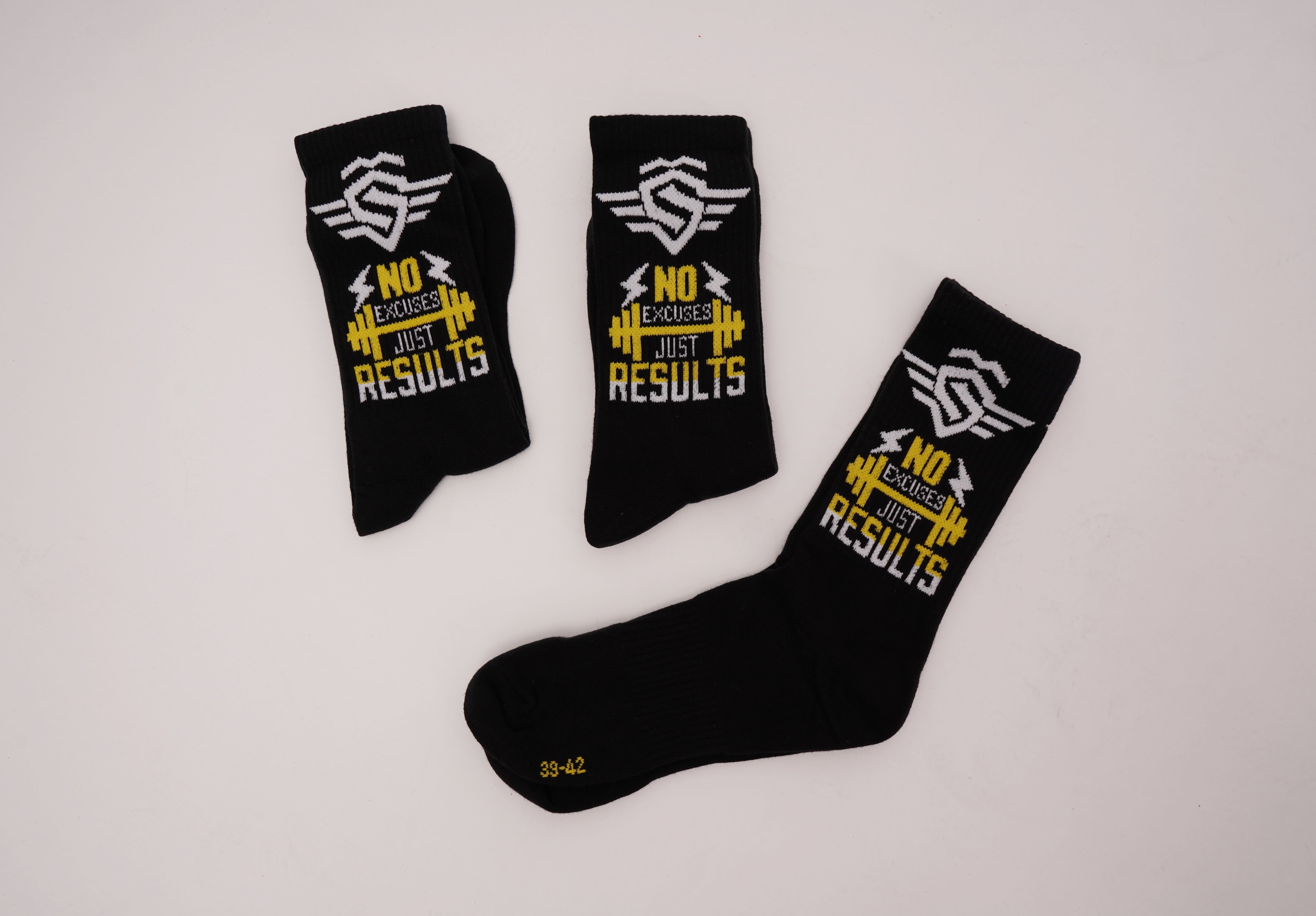 NO EXCUSES Socken 3er Pack black