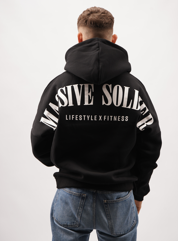 Massive Soldier Big Back Hoodie Black – Massive Soldier Sportbekleidung