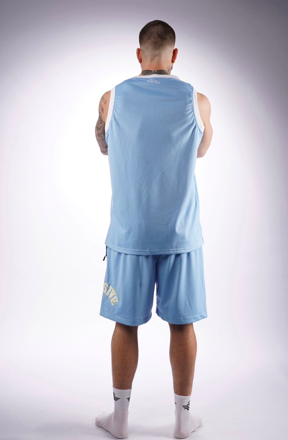 Massive Basketball Shorts light Blue