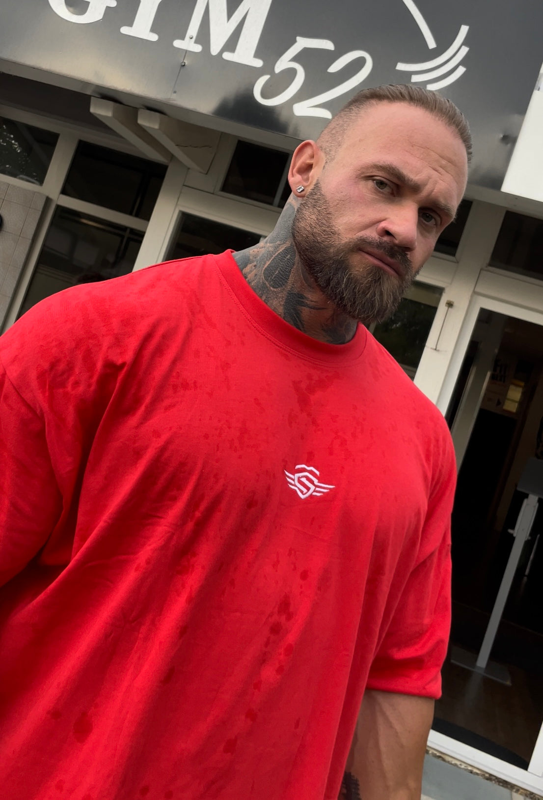 MASSIVE SOLDIER OVERSIZE SHIRT RED 